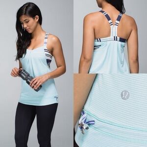 NWOT Lululemon Rest Less Aquamarine Blue Tank, Women’s Size 6